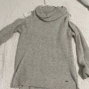 Hollister turtle neck sweater with cut out shoulders